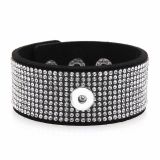 New shiny rhinestone bracelet 20mm snap button bracelet