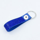 Rhinestone  20mm snap button keychain