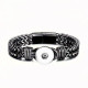 New 20mm snap button magnetic buckle stainless steel bracelet for men