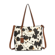 New printed cow pattern bag with large shoulder capacity