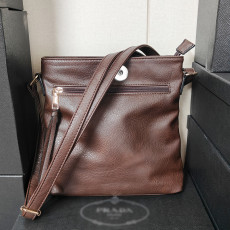 20mm snap button bag Retro and stylish Su double zipper bag with adjustable slanted shoulder square bag