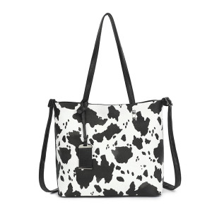 New printed cow pattern bag with large shoulder capacity