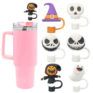 10mm Halloween straw cover, dust-proof and environmentally friendly straw plug