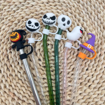 10mm Halloween straw cover, dust-proof and environmentally friendly straw plug