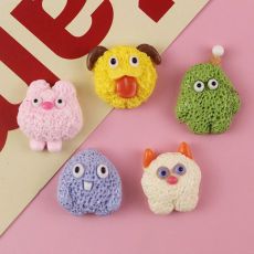 12mm snap button Furry monster cartoon resin DIY