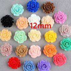 12mm Snap button Rose Flower Resin Flowers DIY