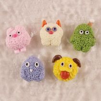12mm snap button Furry monster cartoon resin DIY