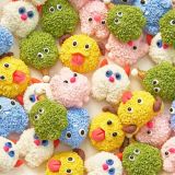 12mm snap button Furry monster cartoon resin DIY