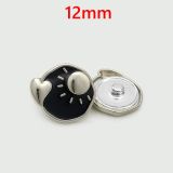 12MM Metal Snap buttons Sun, moon,  heart