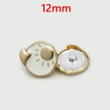 12MM Metal Snap buttons Sun, moon,  heart