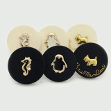 Cute Penguin Puppy Seahorse Metal 20mm Snap Button