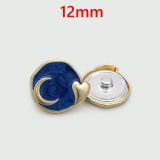 12MM Metal Snap buttons Sun, moon,  heart