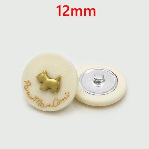 12mm Metal Snap Button Cute Penguin Puppy Seahorse
