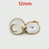 12MM Metal Snap buttons Sun, moon,  heart