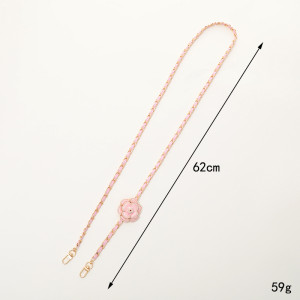 Camellia crossbody chain, leather chain, mobile phone chain bag chain