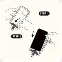 New rhinestone chain crossbody chain mobile phone lanyard