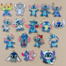 Stitch alloy drip oil earrings bracelet keychain pendant