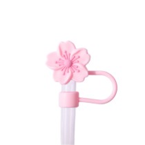 10mm Haitang flower straw cap flower PVC straw dust cover