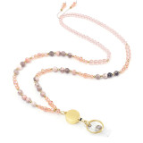 Natural Stone Necklace Lanyard Neck Phone Easy Pull Buckle