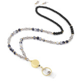 Natural Stone Necklace Lanyard Neck Phone Easy Pull Buckle