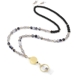 Natural Stone Necklace Lanyard Neck Phone Easy Pull Buckle