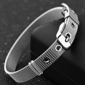 Stainless steel Mesh belt bracelet, men's and women's fashion