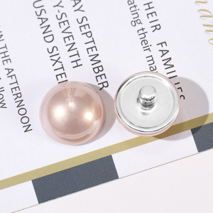 High brightness colored imitation pearl DIY 20mm snap button