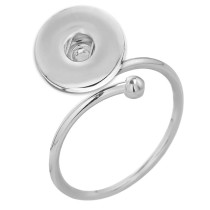 12mm 20mm snap button ring Stainless steel ring with adjustable opening
