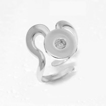 12mm 20mm snap button ring Stainless steel ring with adjustable opening