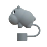 Marine Animal Series Straw Cap Dust Stopper Cup Straw