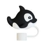 Marine Animal Series Straw Cap Dust Stopper Cup Straw