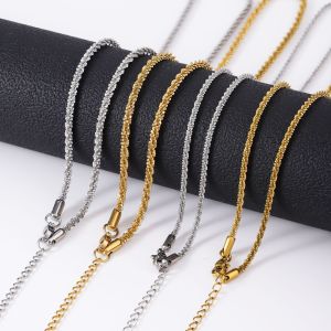 Stainless steel star clavicle chain Fried Dough Twists chain