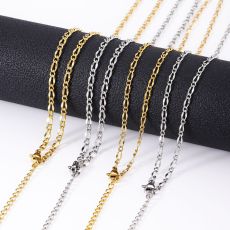 Stainless steel lip chain necklace for women's fashion collarbone chain