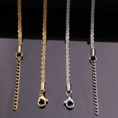 Stainless steel star clavicle chain Fried Dough Twists chain