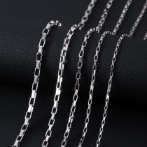 Stainless steel long box chain necklace DIY sweater chain
