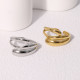 Open stainless steel ring that does not fade, geometric cool wind ring