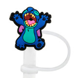 8-10mm Stitch Straw Cap, Straw Stopper, Dust Cap, Cartoon Straw Accessory, Dust Cover, Recyclable