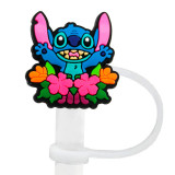 8-10mm Stitch Straw Cap, Straw Stopper, Dust Cap, Cartoon Straw Accessory, Dust Cover, Recyclable