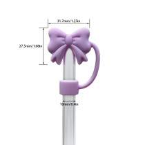 New butterfly-shaped straw cap made of food-grade silicone for Stanley cup. 10MM straw sleeve with dust-proof function.