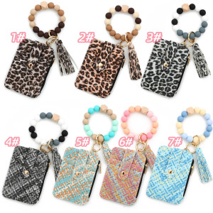 ID bag, silicone bracelet, woven card bag, printed leather wallet