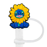 8-10mm Stitch Straw Cap, Straw Stopper, Dust Cap, Cartoon Straw Accessory, Dust Cover, Recyclable