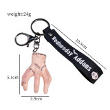 Wednesday Keychain The Addams Family 3D Keychain Amazon Plush Figurine Doll