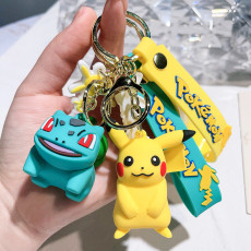 Pok é mon Pikachu Keychain Cartoon Cute Doll Car Keychain Bag Pendant