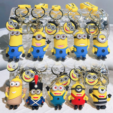 Creative Minions Cartoon Anime Doll Keychain Blind Box Backpack Pendant