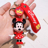 Christmas Mickey and Minnie Dropper Toy Keychain Car Bag Key Pendant