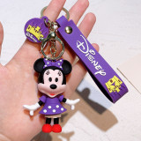 Christmas Mickey and Minnie Dropper Toy Keychain Car Bag Key Pendant