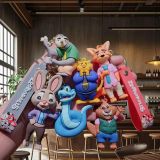 Crazy Zootopia Keychain Cartoon Judy Doll Small Pendant Car Bag Keychain Pendant