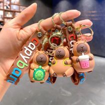 Capibala Dolphin Keychain Pendant Cute Doll Bag Keychain Doll Machine