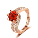 Princess Diamond 5-Carat Simulation Diamond Ring, Female High Carbon Ring with Adjustable Opening