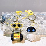 Robot Mobilization Keychain Wall-E Eva Keychain Men's and Women's Bag Pendant